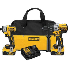 DeWALT - 20 Volt Cordless Tool Combination Kit - Includes Hammerdrill & Impact Driver, Lithium-Ion Battery Included - Strong Tooling