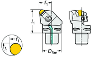 C5-CRSNR-35060-12ID Capto® and SL Turning Holder - Strong Tooling