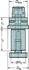 C6A3911025030 CAPTO ADAPTER - Strong Tooling