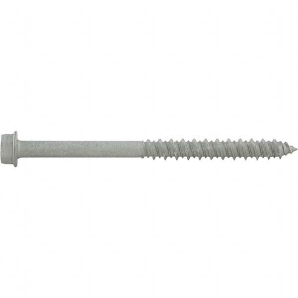 1/4″ Diam, 2-1/4 Length Under Head, Hex Drive Concrete Screw & Masonry Fastener Stainless Steel, StalGard Finish