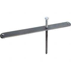 Concrete Anchor: 1/2″ Dia, 8″ OAL, 2″ Min Embedment 6″ Thread Length, Carbon Steel, Zinc-Plated, Hex Head, Hex Drive