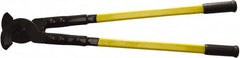 H.K. Porter - 32" OAL, 1,200 MCM Capacity, Cable Cutter - Oval Head, Rubber Grips Handle - Strong Tooling