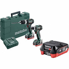 Metabo - Cordless Tool Combination Kits Voltage: 12 Tools: 1/4" Hex Compact Brushless Impact Driver; Compact Brushless Hammer Drill/Driver - Strong Tooling