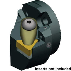 Kennametal - Right Hand Cut, 50mm Min Bore Diam, Size 40 Steel Modular Boring Cutting Unit Head - 50mm Max Bore Depth, Compatible with TNMA 160408 - Strong Tooling