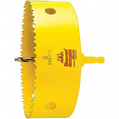 Starrett - 6" Diam, 2" Cutting Depth, Hole Saw - High Speed Steel Saw, Toothed Edge - Strong Tooling