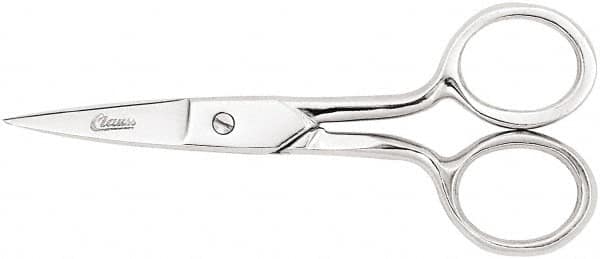 Clauss - 1" LOC, 6-3/4" OAL Straight Scissors - Steel Straight Handle, For Paper, Fabric - Strong Tooling