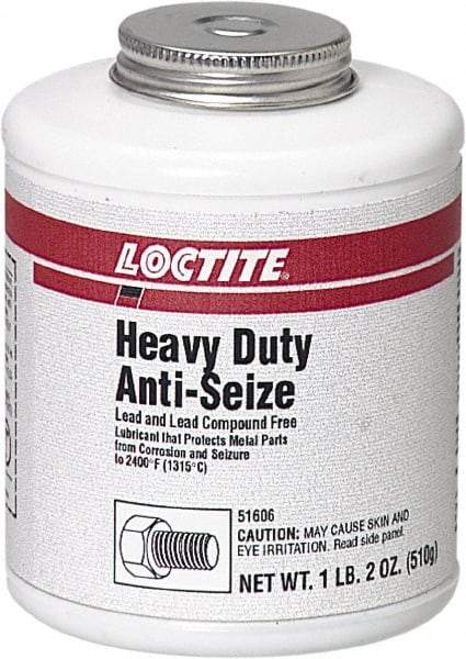 Loctite - 1.2 Lb Brush Top Anti-Seize Lubricant - Graphite, 2,400°F, Black - Strong Tooling