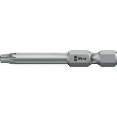 Wera - 6mm Drive IPR8 Tamperproof Torx Screwdriver Bit - 50mm OAL, Power Bit - Strong Tooling