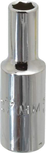 Proto - 3/8" Drive, Deep Hand Socket - 6 Points, 2-1/8" OAL, Chrome Finish - Strong Tooling