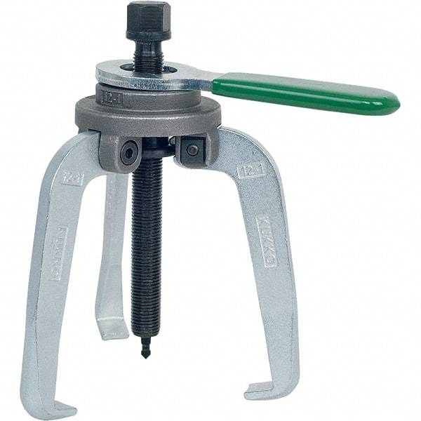 KUKKO - 3 Jaw, 1" to 3-7/8" Spread, 8-1/2 Ton Capacity, Jaw Puller - 3-7/8" Reach, For Bearings, Gears, Discs - Strong Tooling