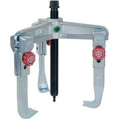 KUKKO - 3 Jaw, 1-1/2" to 13-3/4" Spread, 11 Ton Capacity, Reversible Puller - 7-7/8" Reach, For Bearings, Gears, Discs, Bushings, Seals - Strong Tooling