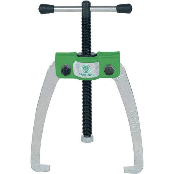 KUKKO - 2 Jaw, 1/4" to 3-3/16" Spread, 1 Ton Capacity, Jaw Puller - 3-3/16" Reach, For Bearings, Gears, Discs - Strong Tooling