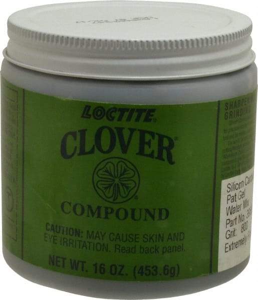 Loctite - 1 Lb Water Soluble Compound - Compound Grade Super Fine, 800 Grit, Black & Gray, Use on General Purpose - Strong Tooling