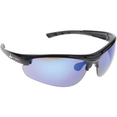 MCR Safety - Blue Mirror Lenses, Framed Dual Lens Safety Glasses - Strong Tooling