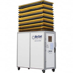 Air-Care - 36" Wide x 36" High x 75" Deep, Air Cleaner Containment Cart - Strong Tooling