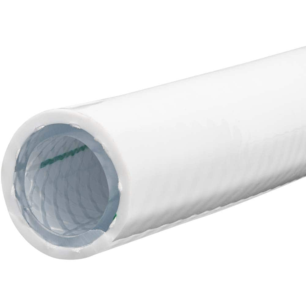 USA Sealing - Plastic, Rubber & Synthetic Tube; Inside Diameter (mm): 8.0000 ; Outside Diameter (mm): 13.5000 ; Wall Thickness (mm): 2.75 ; Material: PVC ; Maximum Working Pressure (psi): 160 ; Color: White - Exact Industrial Supply