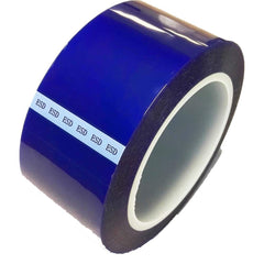 Bertech - Anti-Static Equipment Accessories; Type: ESD Polyester Tape ; Backing Material: Polyester (Film) ; Series: ESDBPT ; Tape Width (Inch): 10 ; Tape Length (Feet): 216.00 ; Tape Length (yd): 72.00 - Exact Industrial Supply