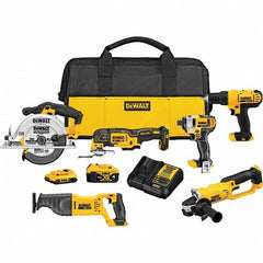 DeWALT - Cordless Tool Combination Kits Voltage: 20 Tools: 1/2" Drill/Driver; Reciprocating Saw; 6-1/2" Circular Saw; Oscillating Multi-Tool - Strong Tooling