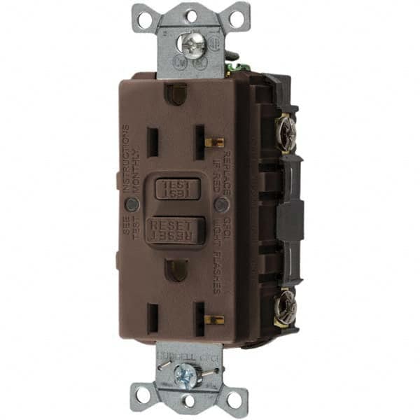 Bryant Electric - GFCI Receptacles Grade: Commercial Color: Brown - Strong Tooling