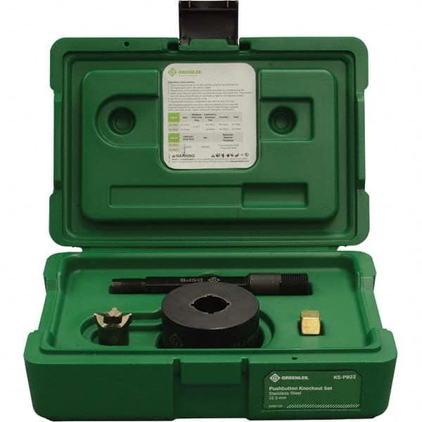 Greenlee - Punch & Driver Kits Tool Type: Knockout Set Punch Shape: Round - Strong Tooling