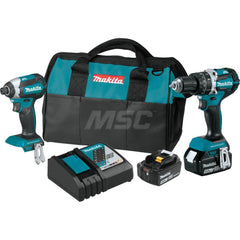 Cordless Tool Combination Kit: 18V, 2 Pc (1) 18V LXT Compact Brushless 1/2″Hammer Driver-Drill (XPH12Z), (1) 18V LXT Brushless Impact Driver (XDT13Z), (2) 18V LXT Lithium-Ion 5.0Ah Battery (BL1850B), (1) 18V LXT Lithium-Ion Rapid Optimum Charger (DC18RC),