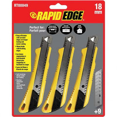 Rapid Edge - Utility Knives, Snap Blades & Box Cutters Type: Snap Knife Blade Type: Snap - Strong Tooling