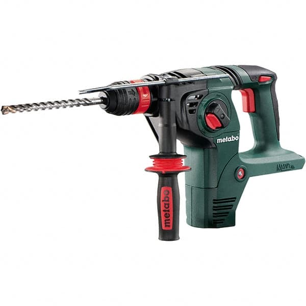 Metabo - 18 Volt 1-1/4" SDS-Plus Keyless Chuck Cordless Rotary Hammer - 4500 BPM, 1100 RPM, Reversible, D-Handle - Strong Tooling