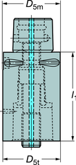 C63910163140A ADAPTER CAPTO - Strong Tooling