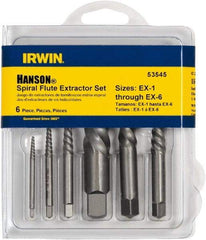 Irwin - Bolt Extractor Sets - MP #1,2,3,4,5,6 6PC SCREW EXTRACTOR SET - Strong Tooling