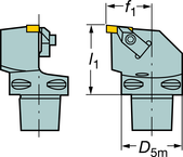 C6-TLER-45065-3 Capto® and SL Turning Holder - Strong Tooling