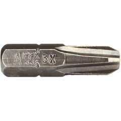 Apex - #3, Insert Phillips Screwdriver Bit - 1/4" Drive, - Strong Tooling