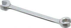 Proto - 7/16 x 7/16", Satin Finish, Combination Flare Nut Wrench - 6 Points, 6-1/32" OAL, Steel, Double End Head - Strong Tooling