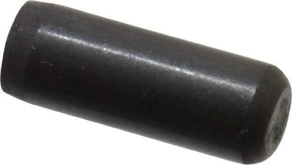 Holo-Krome - 3/16" Diam x 1/2" Pin Length 4000 Alloy Steel Oversized Dowel Pin - Black Luster Finish, C 47-58 & C 60 (Surface) Hardness, 1 Beveled & 1 Rounded End - Strong Tooling