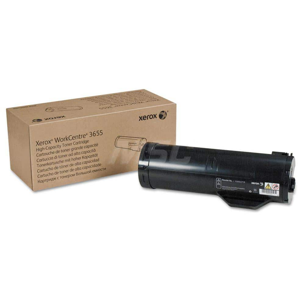 Xerox - Office Machine Supplies & Accessories; Office Machine/Equipment Accessory Type: Toner Cartridge ; For Use With: WorkCentre 3655; 3655i ; Color: Black - Exact Industrial Supply