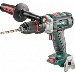 Metabo - 18 Volt 1/16 to 1/2" Keyless Chuck Cordless Hammer Drill - 32300 BPM, 500 to 1,850 RPM, Reversible, Pistol Grip Handle - Strong Tooling