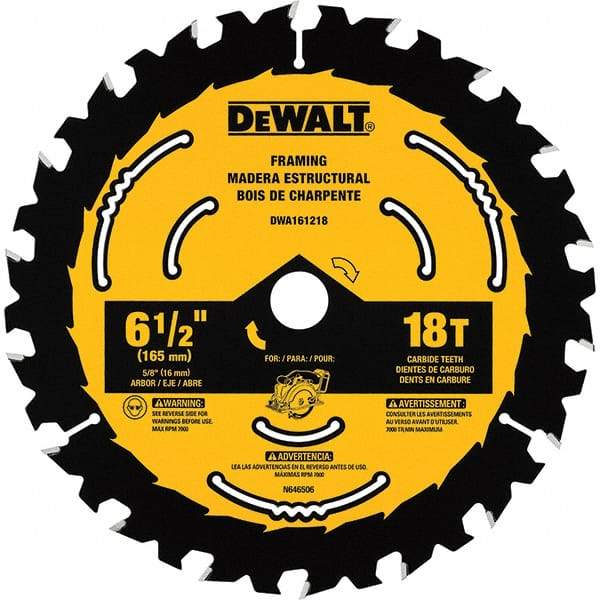 DeWALT - Wet & Dry-Cut Saw Blades   Blade Diameter (Inch): 6-1/2    Blade Material: Tungsten Carbide-Tipped - Strong Tooling