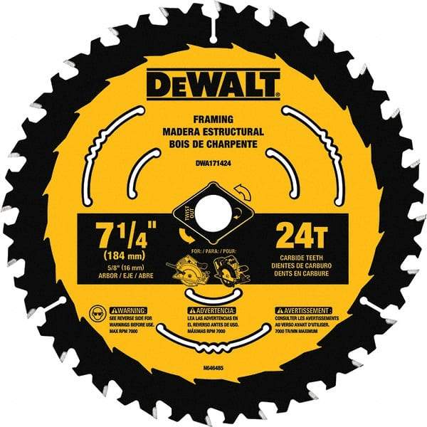 DeWALT - Wet & Dry-Cut Saw Blades   Blade Diameter (Inch): 8-1/4    Blade Material: Tungsten Carbide-Tipped - Strong Tooling