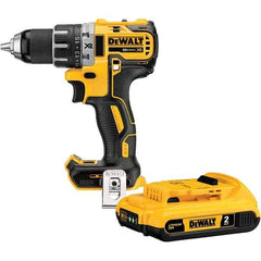 DeWALT - 20 Volt 1/2" Chuck Mid-Handle Cordless Drill - 0-500 & 0-2000 RPM, Keyless Chuck, Reversible, Lithium-Ion Batteries Not Included - Strong Tooling