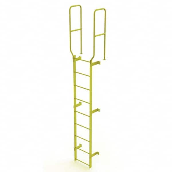 TRI-ARC - Rolling & Wall Mounted Ladders & Platforms Type: Fixed Ladder Style: Safety Cage - Strong Tooling