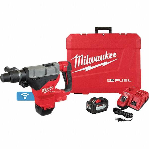 Milwaukee Tool - 18 Volt 1-3/4" SDS Max Chuck Cordless Rotary Hammer - 2900 BPM, 380 RPM, Reversible - Strong Tooling