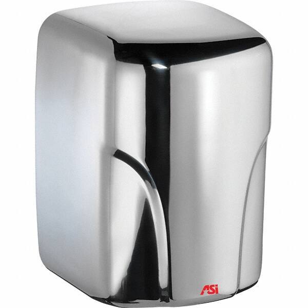 ASI-American Specialties, Inc. - 1600 Watt Bright Stainless Steel Finish Electric Hand Dryer - 110/120 Volts, 14.6 Amps, 8-1/16" Wide x 11-19/64" High x 7-5/64" Deep - Strong Tooling