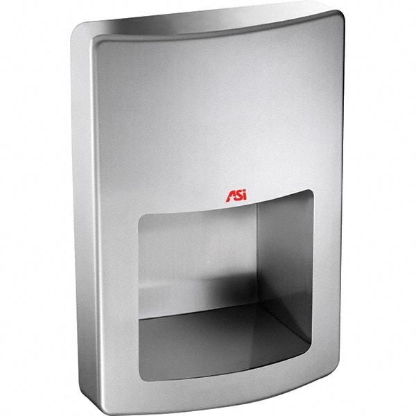 ASI-American Specialties, Inc. - 1000 Watt Satin Stainless Steel Finish Electric Hand Dryer - 120 Volts, 8.3 Amps, 11" Wide x 15-1/2" High x 5-23/32" Deep - Strong Tooling