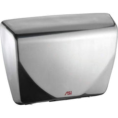 ASI-American Specialties, Inc. - 2200 Watt Satin Stainless Steel Finish Electric Hand Dryer - 100-240 Volts, 18.3 Amps, 14-7/16" Wide x 10-13/16" High x 3-15/16" Deep - Strong Tooling