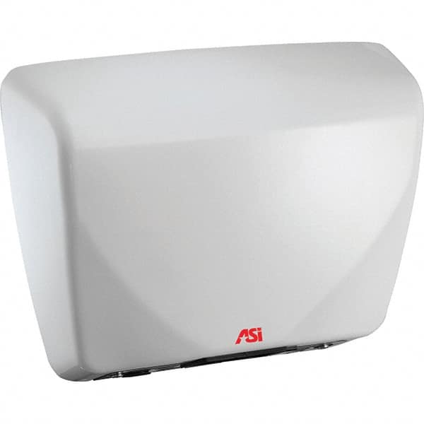 ASI-American Specialties, Inc. - 2200 Watt White Finish Electric Hand Dryer - 100-240 Volts, 18.3 Amps, 15-3/32" Wide x 11-7/32" High x 3-15/16" Deep - Strong Tooling