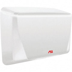 ASI-American Specialties, Inc. - 1000 Watt White Finish Electric Hand Dryer - 277 Volts, 5.2 Amps, 10-5/8" Wide x 8-15/32" High x 4" Deep - Strong Tooling