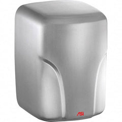 ASI-American Specialties, Inc. - 1600 Watt Satin Stainless Steel Finish Electric Hand Dryer - 110/120 Volts, 14.6 Amps, 8-1/16" Wide x 11-19/64" High x 7-5/64" Deep - Strong Tooling