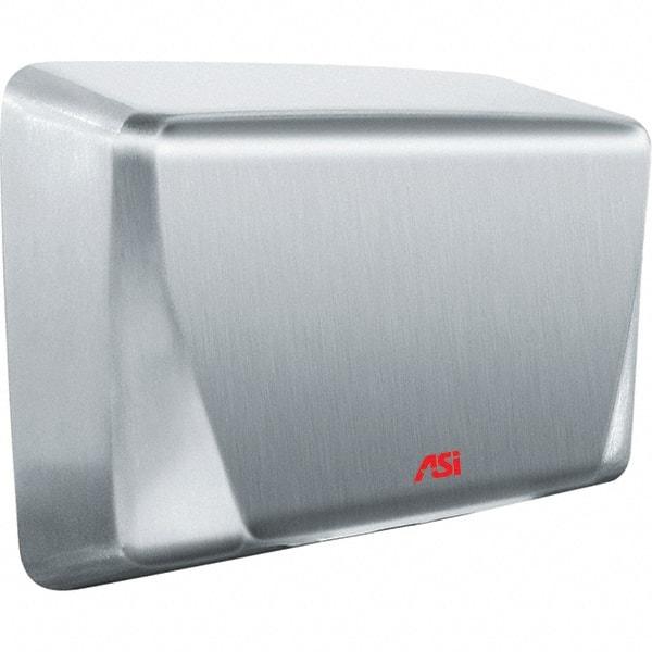 ASI-American Specialties, Inc. - 1000 Watt Satin Stainless Steel Finish Electric Hand Dryer - 277 Volts, 5.2 Amps, 10-5/8" Wide x 8-15/32" High x 4" Deep - Strong Tooling