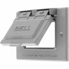 Hubbell Wiring Device-Kellems - Weatherproof Box Covers Cover Shape: Rectangle Number of Holes in Outlet: 1 - Strong Tooling