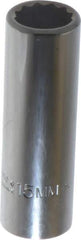 Proto - 3/8" Drive, Deep Hand Socket - 12 Points, 2-3/4" OAL, Chrome Finish - Strong Tooling