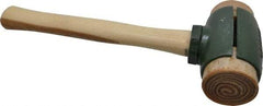 Garland - 6-1/2 Lb Head 2-3/4" Face Rawhide Split Head Hammer - Wood Handle - Strong Tooling